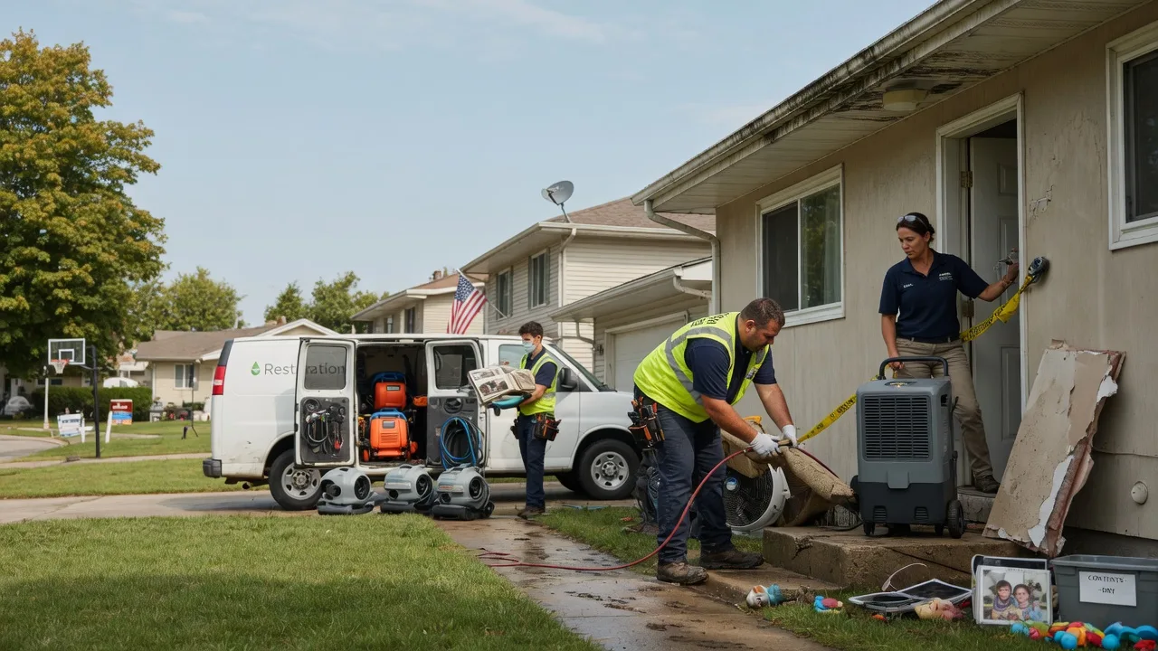 Water Damage Restoration in Chambersville, PA near me